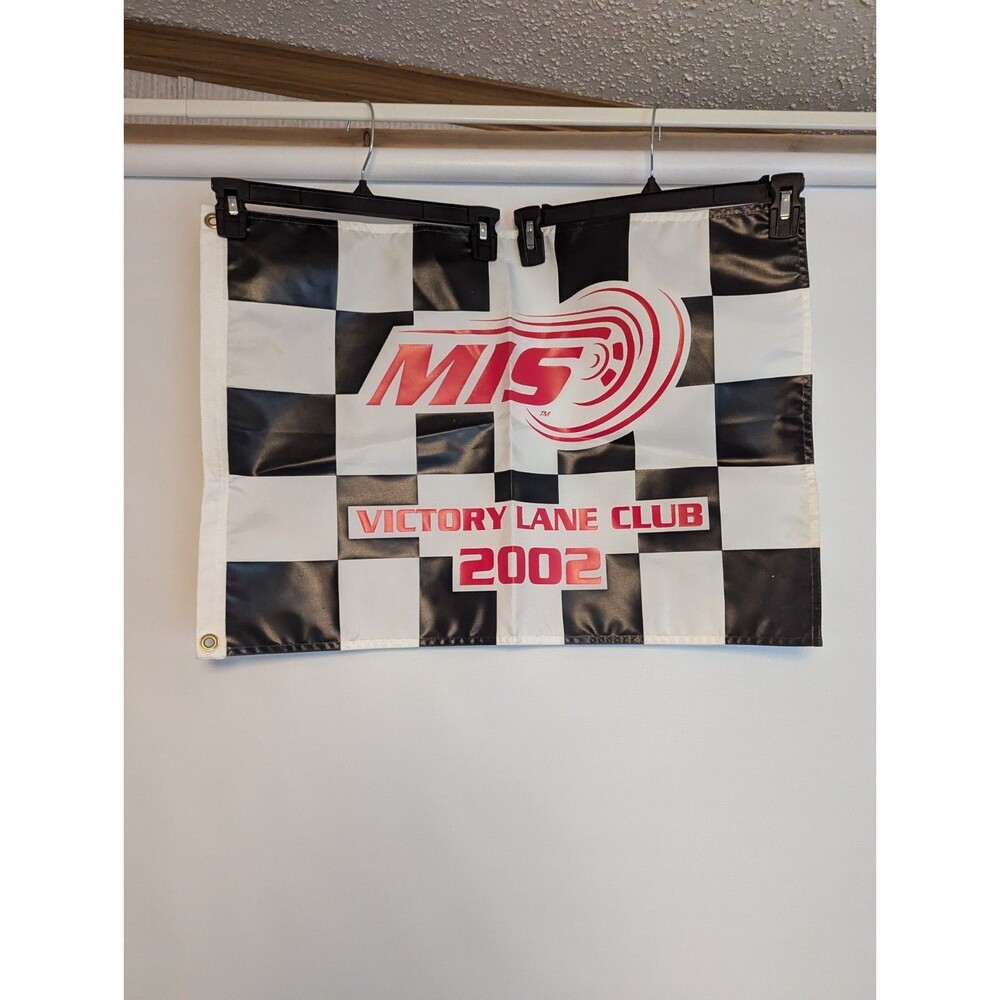 MIS Victory Lane Club 2002 Checkered Flag 26 X 18